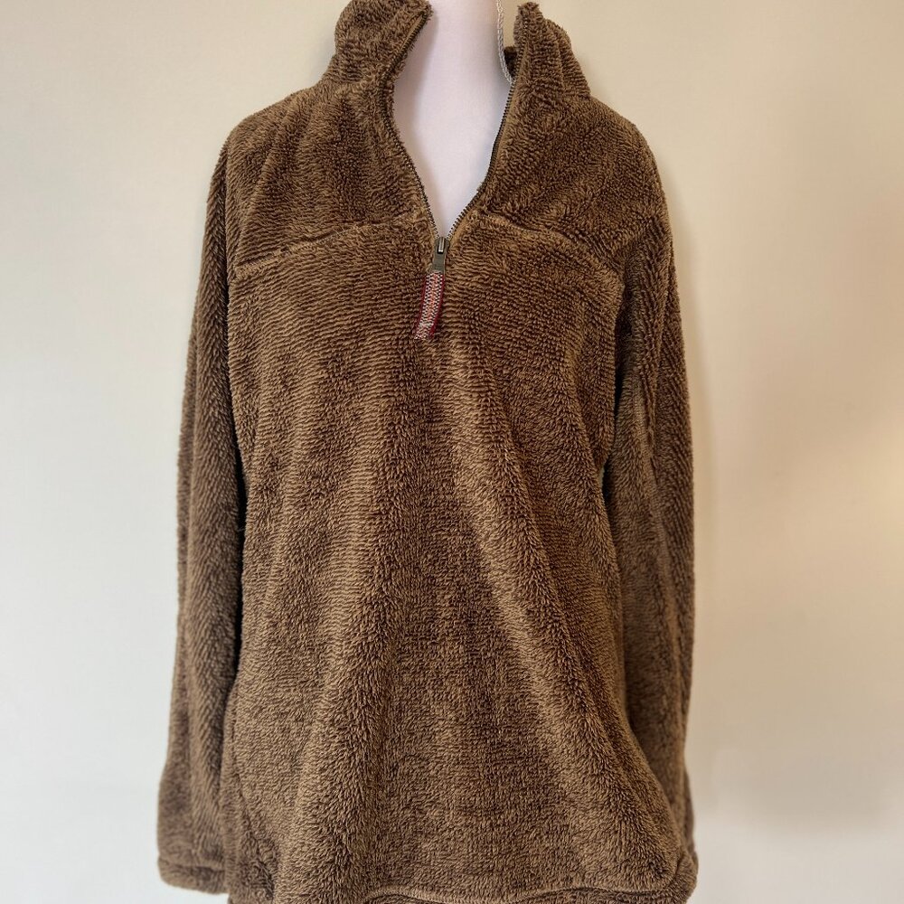 True Grit Luxe Brown 1/4 Zip Pullover